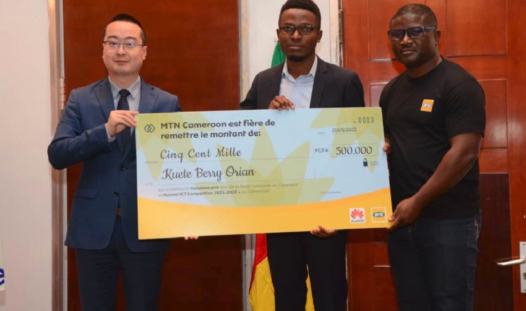 Cameroun- Finale nationale Huawei ICT Competition : Kevin Steve Temfack Dongmo, vainqueur 1
