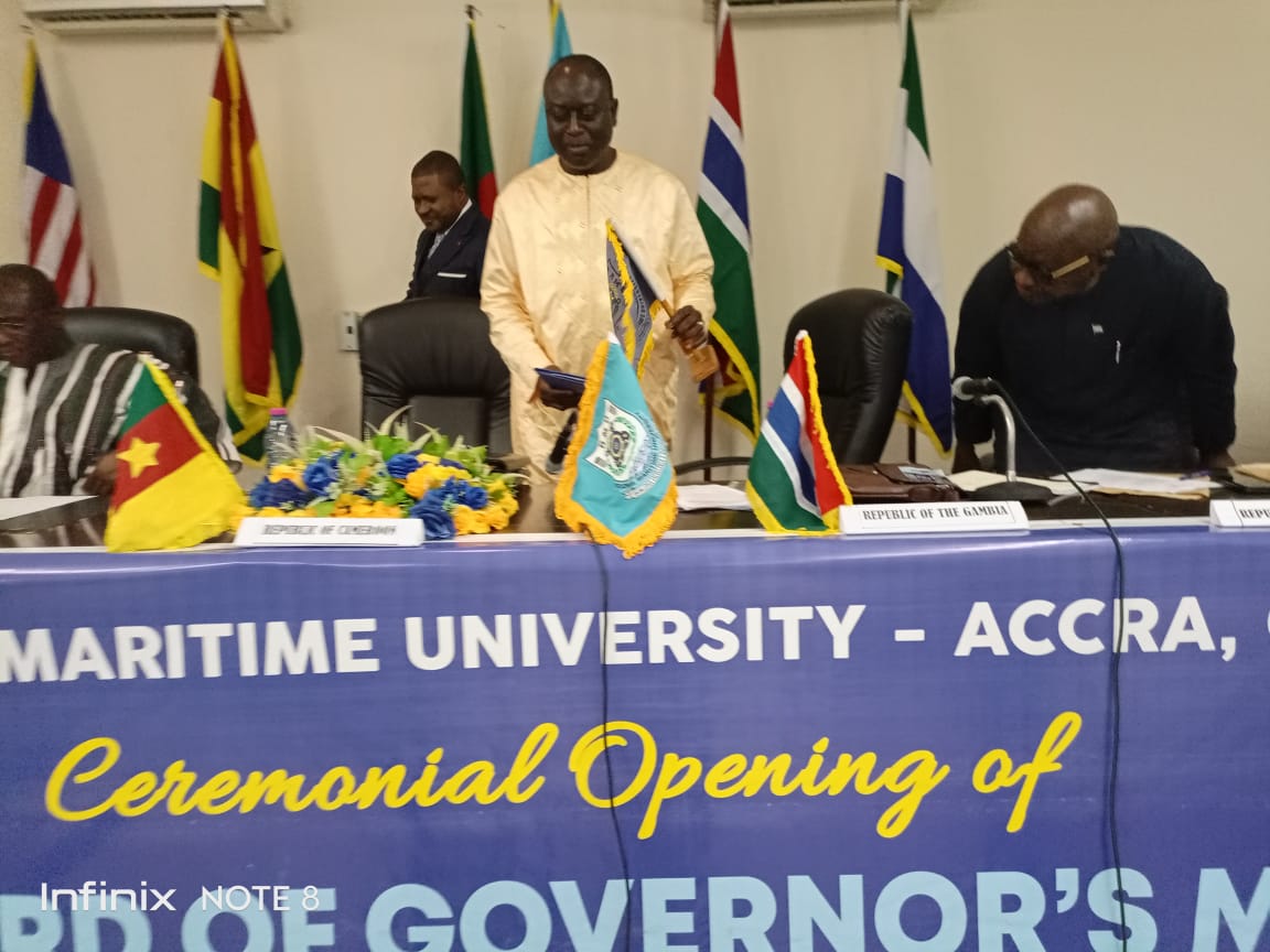 Regional maritime University :  la Gambie prend la tête du conseil d'administration 1