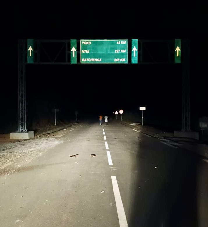 Cameroun- Sécurité des usagers sur la Route Lena-Tibati-Ngatt: des portiques de signalisation installés dans trois villes 1