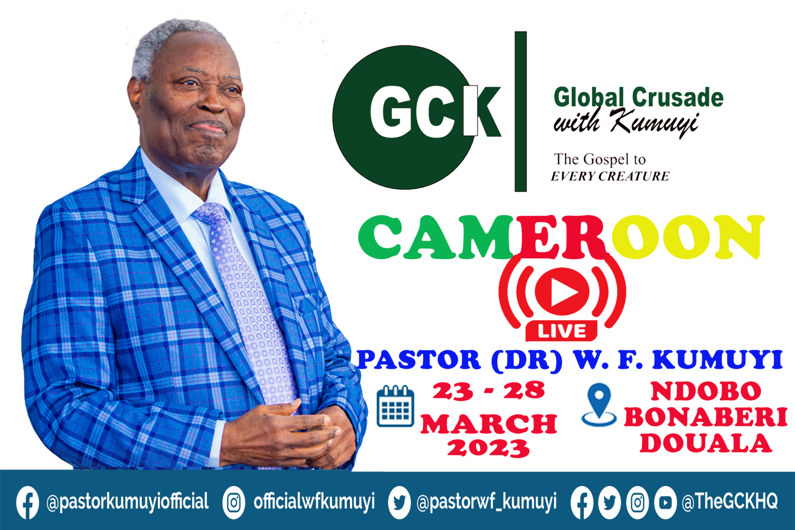 Spiritualité et délivrances : la Croisade Mondiale et le pasteur Dr. WF Kumuyi annoncé à Douala 3