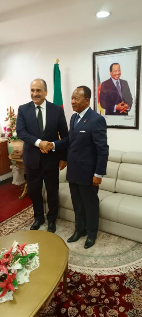 Coopération Cameroun –Tunisie Karim Ben Becher fait ses adieux au Ministre Nganou Djoumessi 1