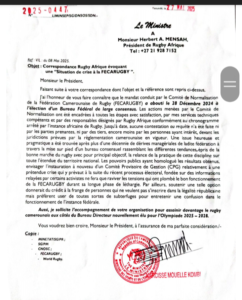Cameroun - sanctions :Le ministre des sports pousse la FECARUGBY vers la suspension ? 4