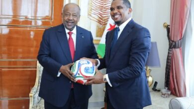 Samuel Eto'o reçu par le président djiboutien en marge de l'assemblée du CECAFA 2