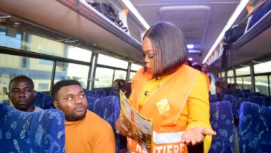 Cameroun- Prévention et sécurité routières : Lyse Mireille BIAS et les femmes du MINT sur le terrain de la sensibilisation 1