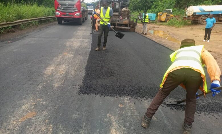 Cameroun - Nationale N°3, Yaoundé–Douala : les travaux de traitement de la chaussée se poursuivent 1