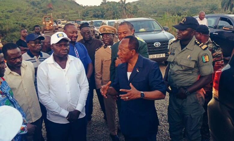 Cameroun- Route Foumbot-Foumban : le Ministre des Travaux Publics instruit l’optimisation des travaux et le traitement de l’entrée de la ville de Foumban 1